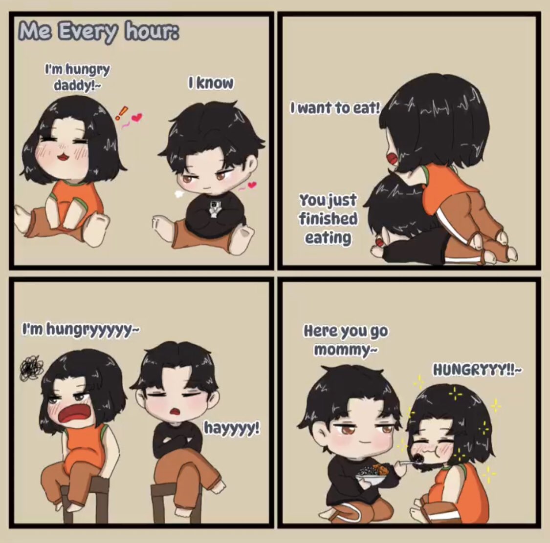 Hello everyone ✨
This is me/us everyday. Currently 8 months pregnant 💖
#artmoots #artshare #comics #pregnantartist