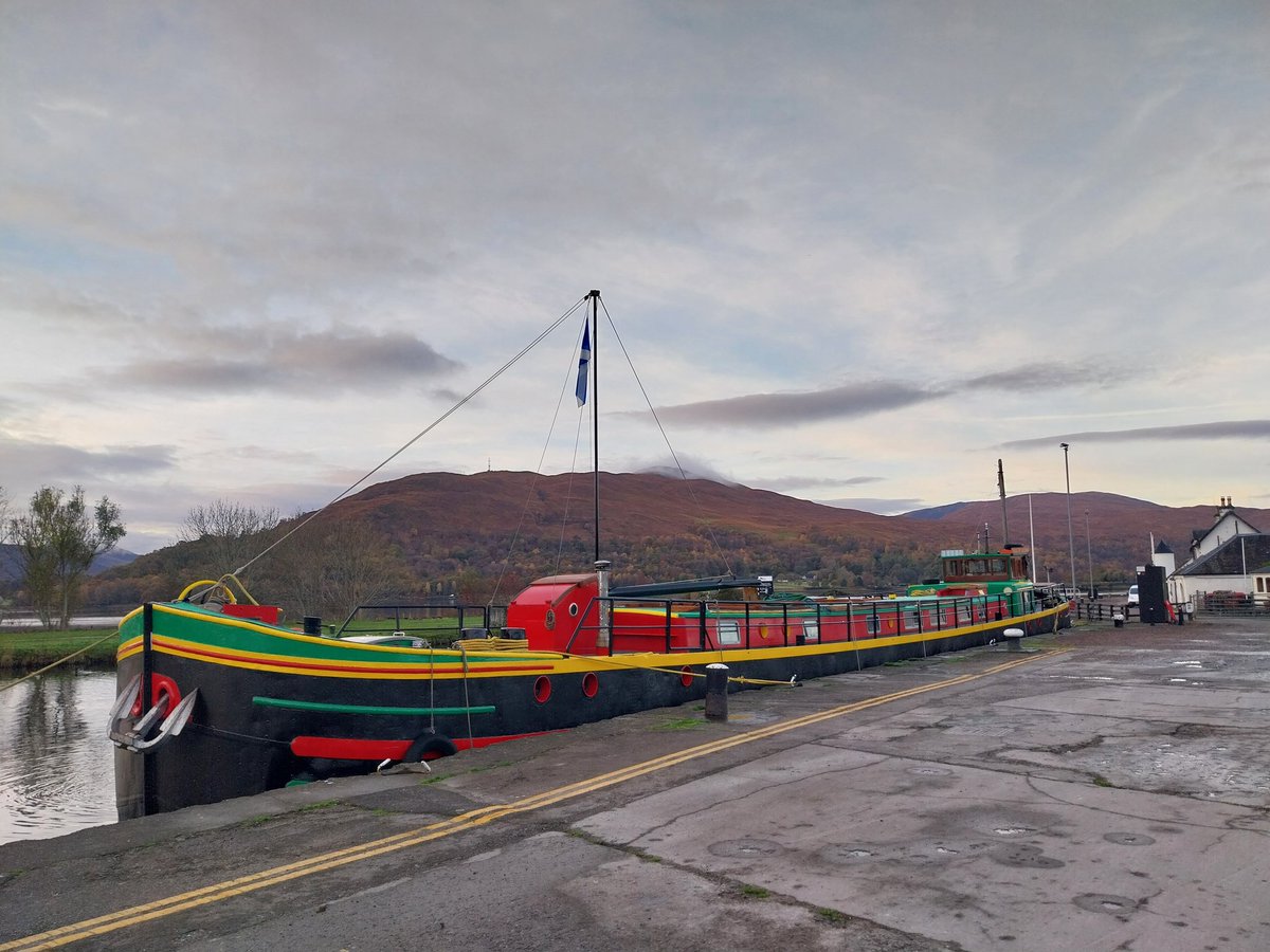 #caledoniancanal Fine morning at Corpach basin. More lock gate surveys planned for today.#canalmagic <a href="/scottishcanals/">Scottish Canals</a>
