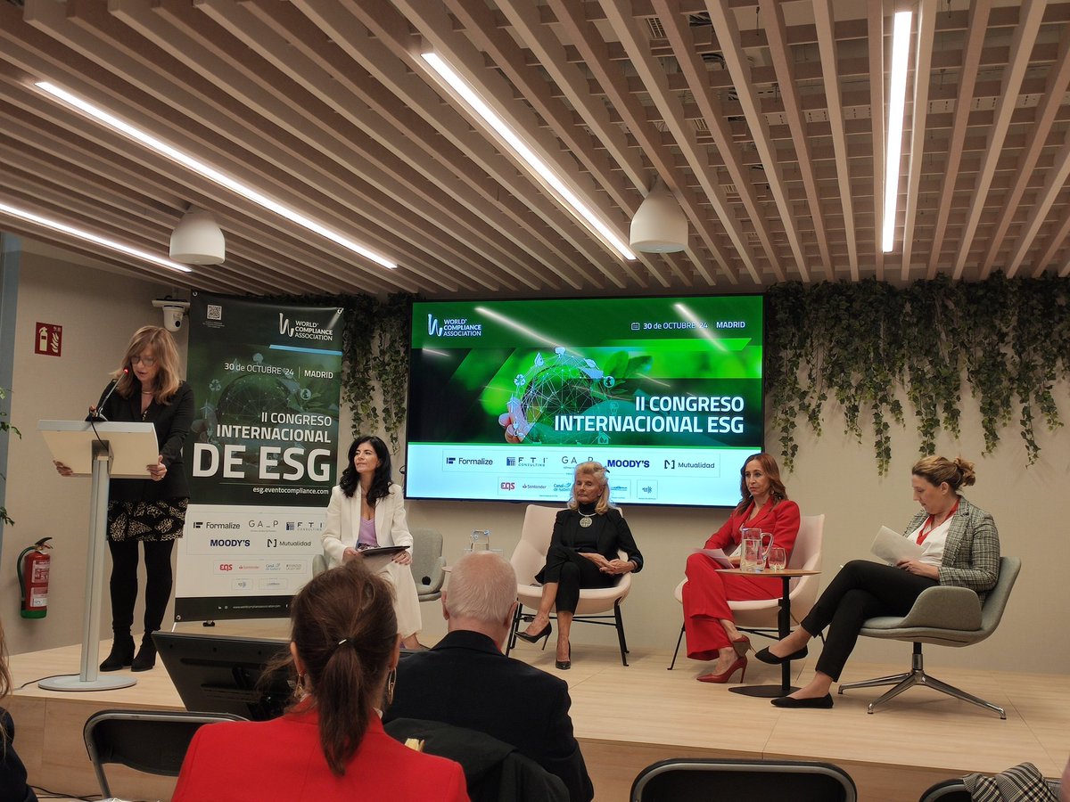 Hoy, en el II Congreso Internacional ESG de la <a href="/worldcompl/">WORLD COMPLIANCE</a> Un día que promete inspiración está alineación que resulta, planteado desde la ambición que requiere, no es más (ni menos) que un camino de ida y vuelta y volver a empezar entre compliance y objetivos ASG @SomosQuiero