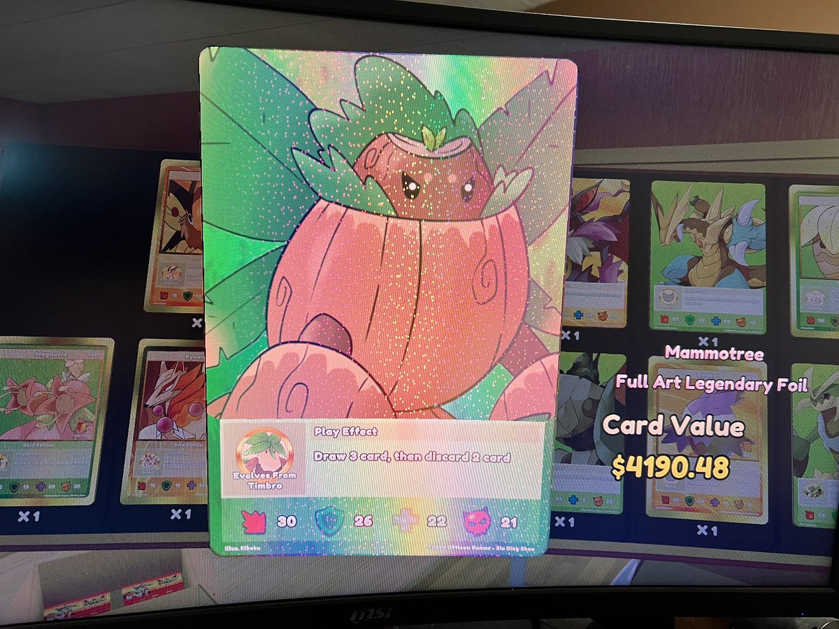 laurmander's tweet photo. HIGHEST PULL YET 👏🏽👏🏽👏🏽 #TCGCardGameSimulator https://t.co/fwcPNdqiKj