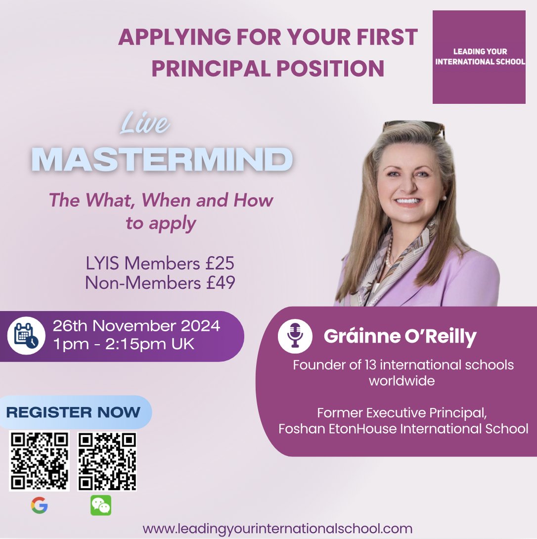 🌎 𝐀𝐫𝐞 𝐲𝐨𝐮 𝐫𝐞𝐚𝐝𝐲 𝐭𝐨 𝐭𝐚𝐤𝐞 𝐭𝐡𝐞 𝐧𝐞𝐱𝐭 𝐬𝐭𝐞𝐩 𝐢𝐧 𝐲𝐨𝐮𝐫 𝐞𝐝𝐮𝐜𝐚𝐭𝐢𝐨𝐧𝐚𝐥 𝐜𝐚𝐫𝐞𝐞𝐫 𝐚𝐧𝐝 𝐛𝐞𝐜𝐨𝐦𝐞 𝐚 𝐬𝐜𝐡𝐨𝐨𝐥 𝐩𝐫𝐢𝐧𝐜𝐢𝐩𝐚𝐥? 🌎

Sign up here: uk.mikecrm.com/va4nPmI

#leadership #principals #internationalschools #lyis