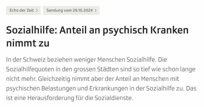 miperrico's tweet photo. Da kommt eine wirklich gute Nachricht (Sozialhilfequote sinkt), aber auch daraus wird eine Negativ-News gebaut. Einfach schade. 
Wäre doch spannend gewesen, zu analysieren, weshalb Sozialhilfequoten markant sinken! 
@srfnews #SRFEcho #journalismus #newsdeprivierte https://t.co/kUquG5HOMj