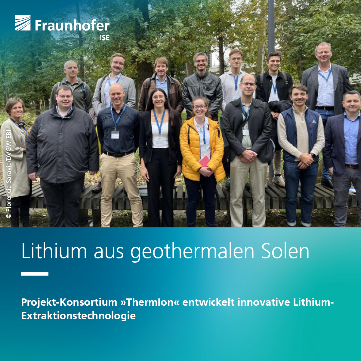 FraunhoferISE's tweet photo. Wir entwickeln gemeinsam mit Partnern aus Wissenschaft &amp; Industrie ein neues Verfahren zur #Lithium-Gewinnung aus Thermalwasser. Die umweltfreundliche, wirtschaftliche und innovative Extraktionstechnologie soll die Rohstoffversorgung in Europa verbessern: https://t.co/czr9FmdVyZ https://t.co/Cgq1lEarDS