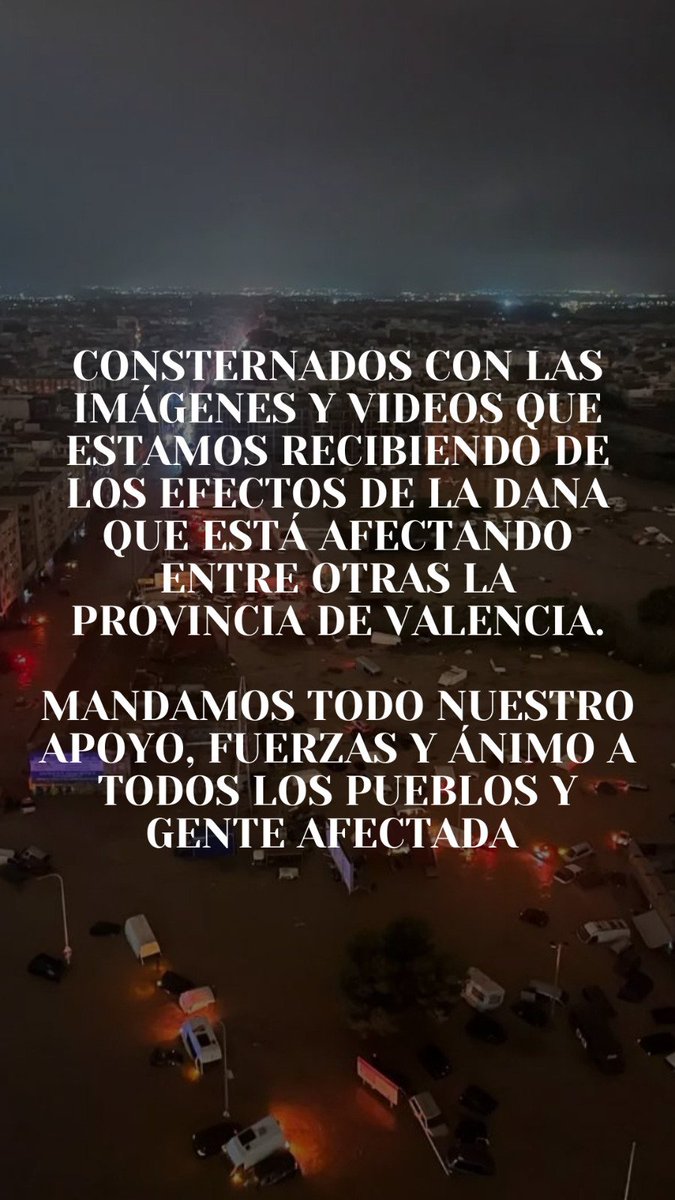 Valencia 💔.

Mucho ánimo!

#DANA