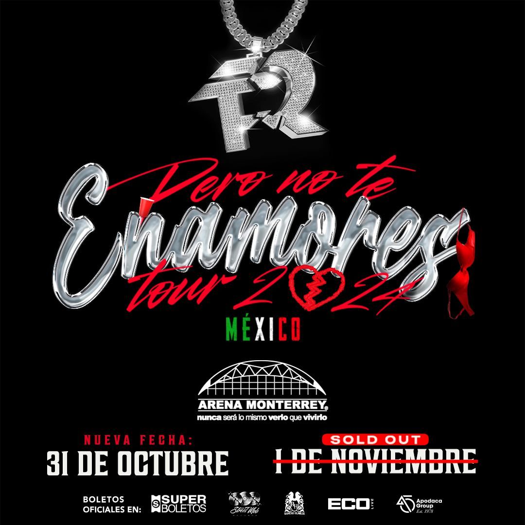tiemporegionl's tweet photo. #CONCIERTOS | 🎶🎶 #FuerzaRegida en la @ArenaMtyOficial !!! 🎶🎶 31 de OCT y 1 de NOV (SOLD OUT) 🔥🔥 BOLETOS AQUÍ!!! 👉 https://t.co/dg4YeGjF6z 🎟

#tiemporegio #comparte #siguenos #comparte #arenamonterrey #PeronoteenamoresTour @ApodacaGroup https://t.co/Q9KUJccPUf