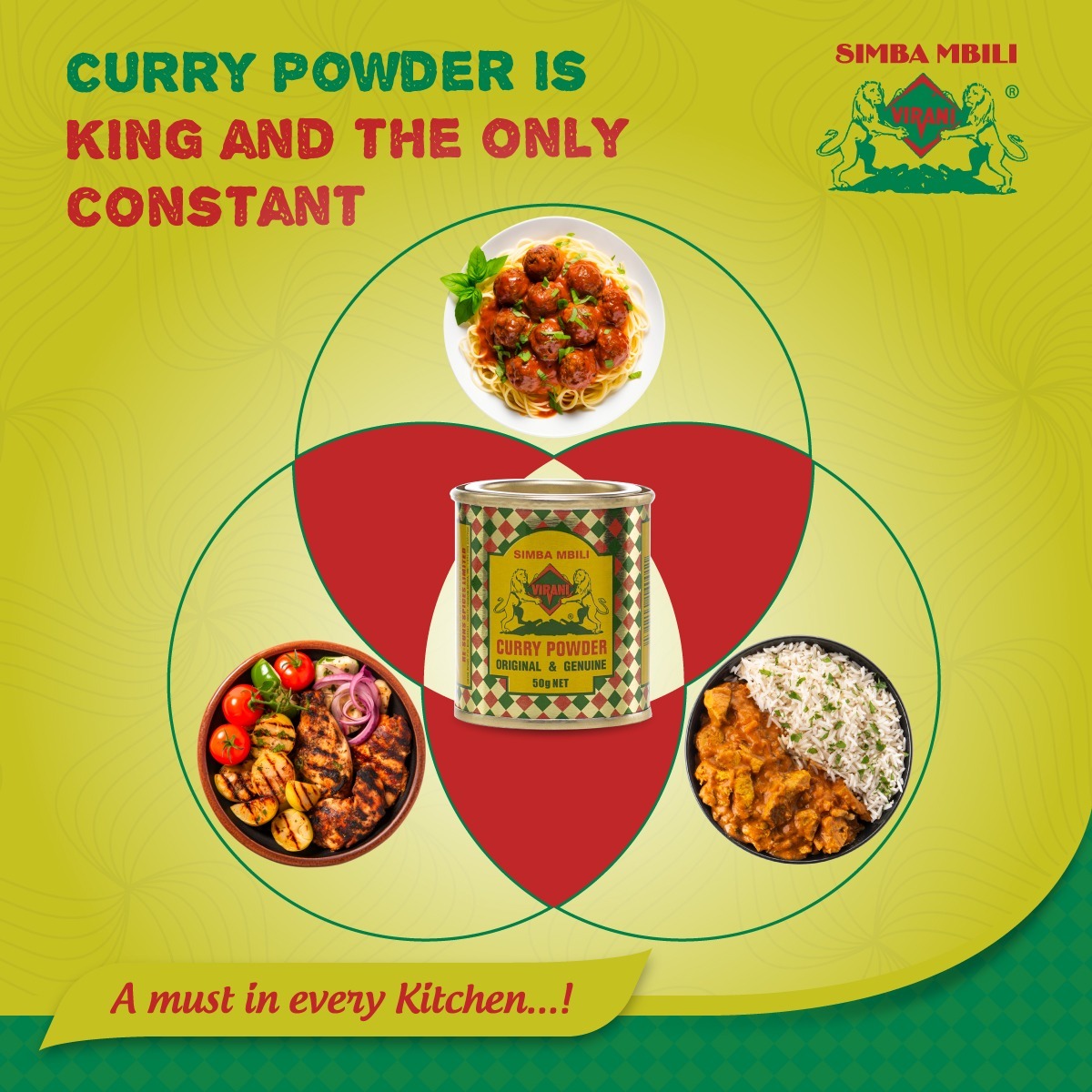 simbambilispice's tweet photo. Consistent flavor, exceptional taste, and a touch of magic in every dish. Transform your meals with Simba Mbili Curry Powder – the secret ingredient for all your meals.#SimbaMbiliCurry #PerfectlySpiced #CurryPowder #FlavorEveryTime #SimbaMbili https://t.co/h1CK9WjUv9