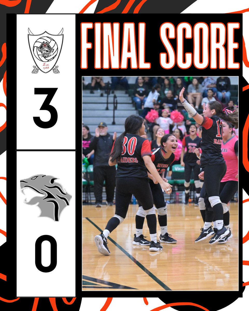 Lady Raiders break out the brooms once again and sweep Weslaco East 3-0. With the win the Lady Raiders are the 32-5A District Champions!!!