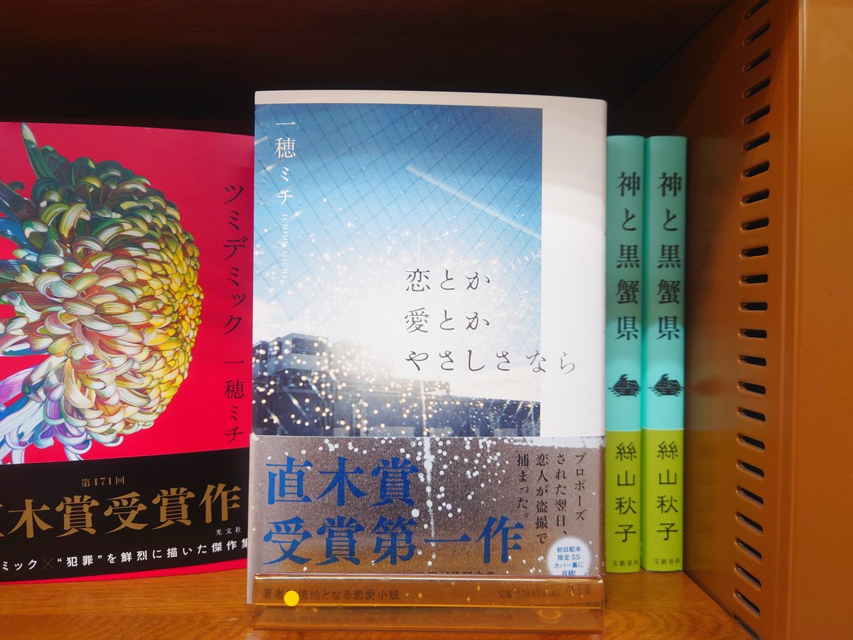 文芸】 一穂ミチさん最新刊『恋とか愛とかやさしさなら』（小学館
