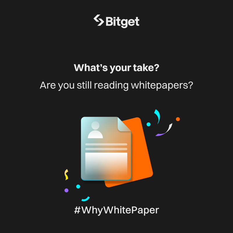 bitget's tweet photo. How many still read #Whitepaper before trading cryptos? 👀 

📃 Check out some interesting findings to share from retail users and KOLs!

What's your take? 🤔 Share below! 👇

#WhyWhitePaper