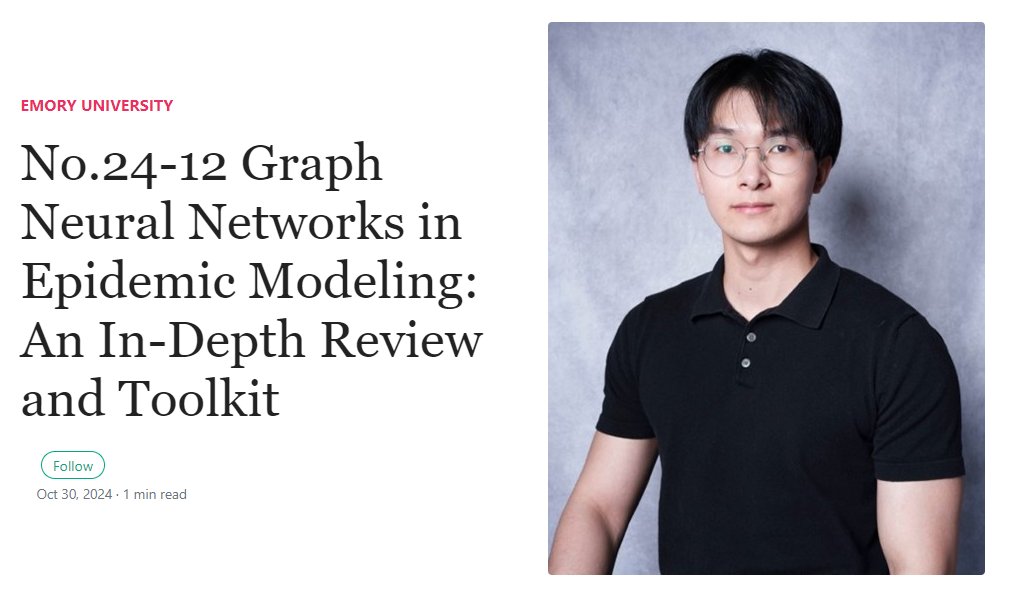 Ruihong Qiu (@ruihongqiu) on Twitter photo Today we are very happy to have Prof Wei Jin <a href="/weisshelter/">Wei Jin</a> from <a href="/EmoryUniversity/">Emory University</a> to give a seminar (uq-ds-seminar.github.io/epi-wei/) at <a href="/UQSchoolEECS/">UQ School of EECS</a> <a href="/UQ_News/">UQ News</a> about GNN and Epidemic Modeling and the great toolkit EpiLearn (github.com/Emory-Melody/E…) Today we are very happy to have Prof Wei Jin <a href="/weisshelter/">Wei Jin</a> from <a href="/EmoryUniversity/">Emory University</a> to give a seminar (uq-ds-seminar.github.io/epi-wei/) at <a href="/UQSchoolEECS/">UQ School of EECS</a> <a href="/UQ_News/">UQ News</a> about GNN and Epidemic Modeling and the great toolkit EpiLearn (github.com/Emory-Melody/E…)