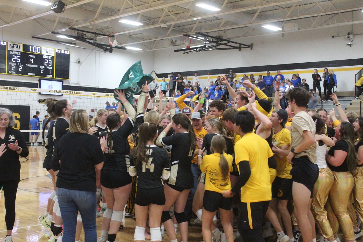 Paul Bowker (@bowkerpaul) on Twitter photo Mid-Prairie will open up the 3A volleyball state tournament with a big challenge: Top-seeded Mount Vernon, 10 a.m. Tuesday, Xtreme Arena, Coralville. The Golden Hawks have won a school-record 33 matches. <a href="/TheNews_Sports/">The News — Sports</a> <a href="/Mid_Prairie/">Mid-Prairie CSD</a> #iahsvb #mountvernon Mid-Prairie will open up the 3A volleyball state tournament with a big challenge: Top-seeded Mount Vernon, 10 a.m. Tuesday, Xtreme Arena, Coralville. The Golden Hawks have won a school-record 33 matches. <a href="/TheNews_Sports/">The News — Sports</a> <a href="/Mid_Prairie/">Mid-Prairie CSD</a> #iahsvb #mountvernon