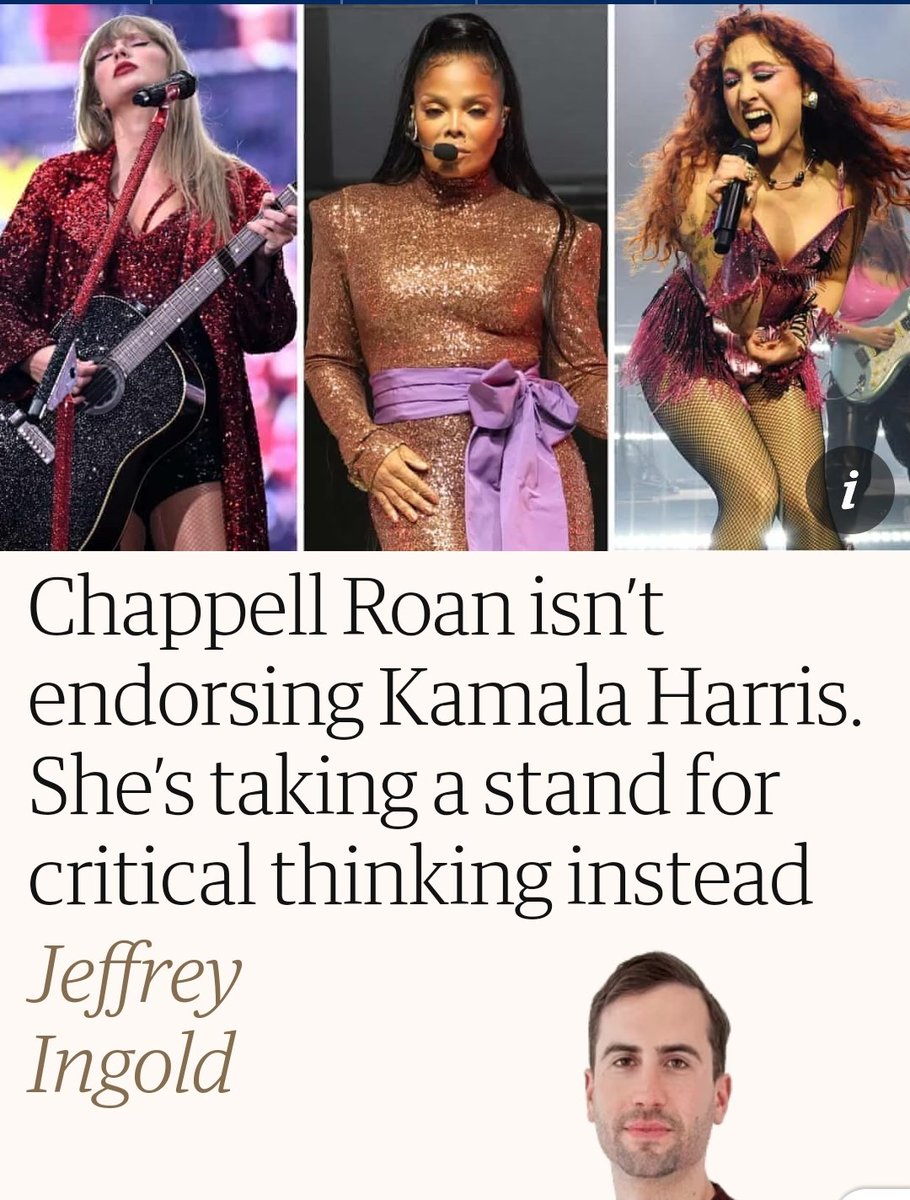 ProgPodcast's tweet photo. I don't think Chappell Roan deserves any hate at all for this. She's raised totally valid critiques of the Democrats policies eg on Palestine and as far as I'm concerned, as a musician she has zero responsibility to endorse anyone. Some people's politics are very meat &amp; potatoes https://t.co/8kwA0yUZ8U