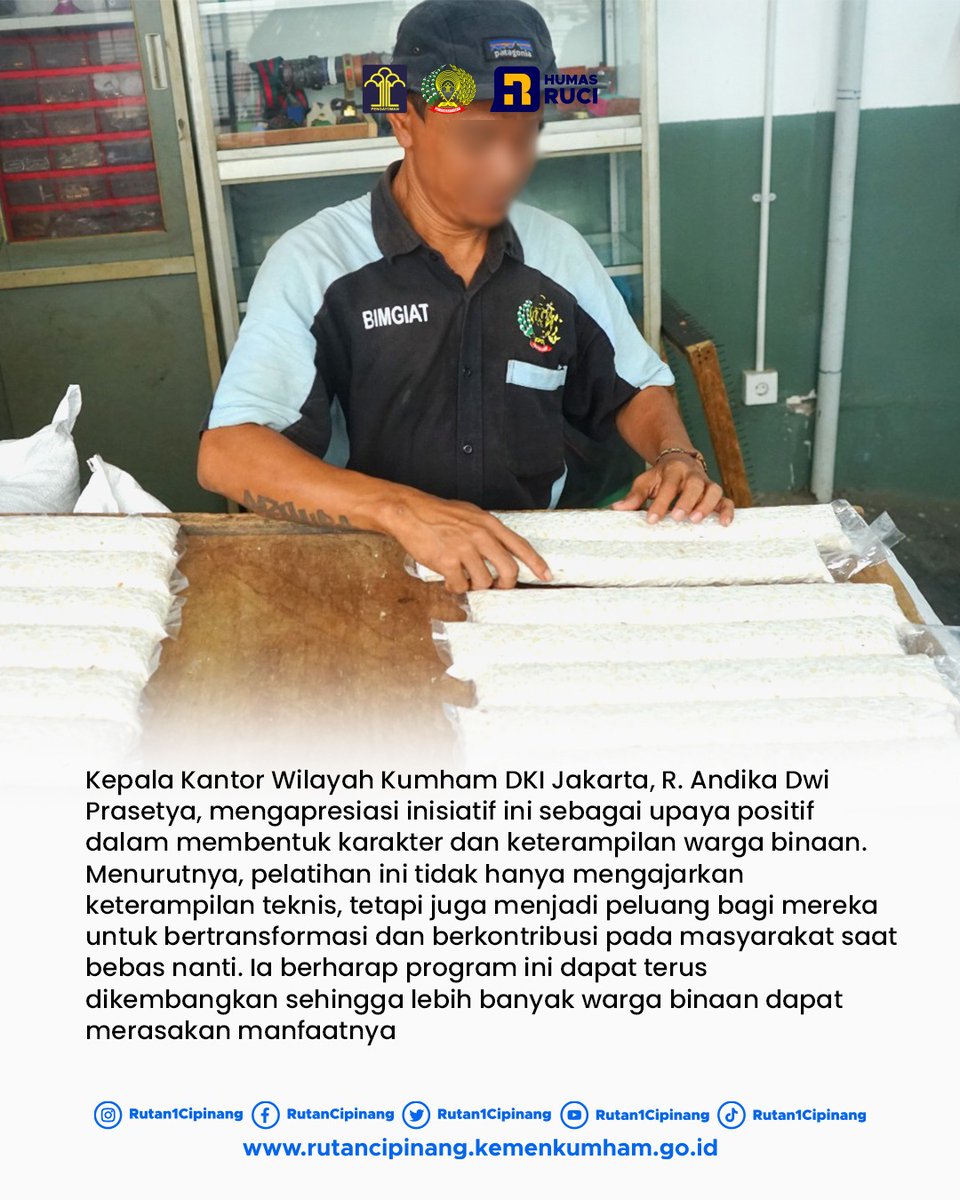 rutan1cipinang's tweet photo. Rutan Cipinang Latih Warga Binaan Produksi Tempe
#RUCI
#SemakinPASTI
#Pemasyarakatan
#ASNBerAKHLAK
#kanwilkumhamdki
@Kemenkumham_RI
@DITJEN_PAS
@kanwilkumhamdki https://t.co/vTe6BdSOBd