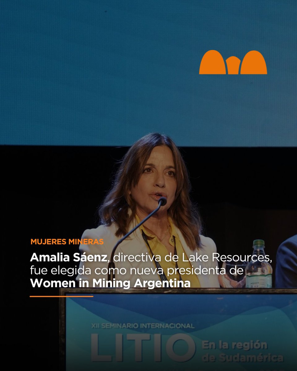 #Actualidad | La organización de mujeres mineras Women in Mining Argentina designó a Amalia Sáenz, directiva de Lake Resources, como su nueva presidenta 🚨

Sáenz fue elegida por mayoría para encabezar la presidencia de WiM Argentina, sucediendo en el puesto a Maria Eugenia