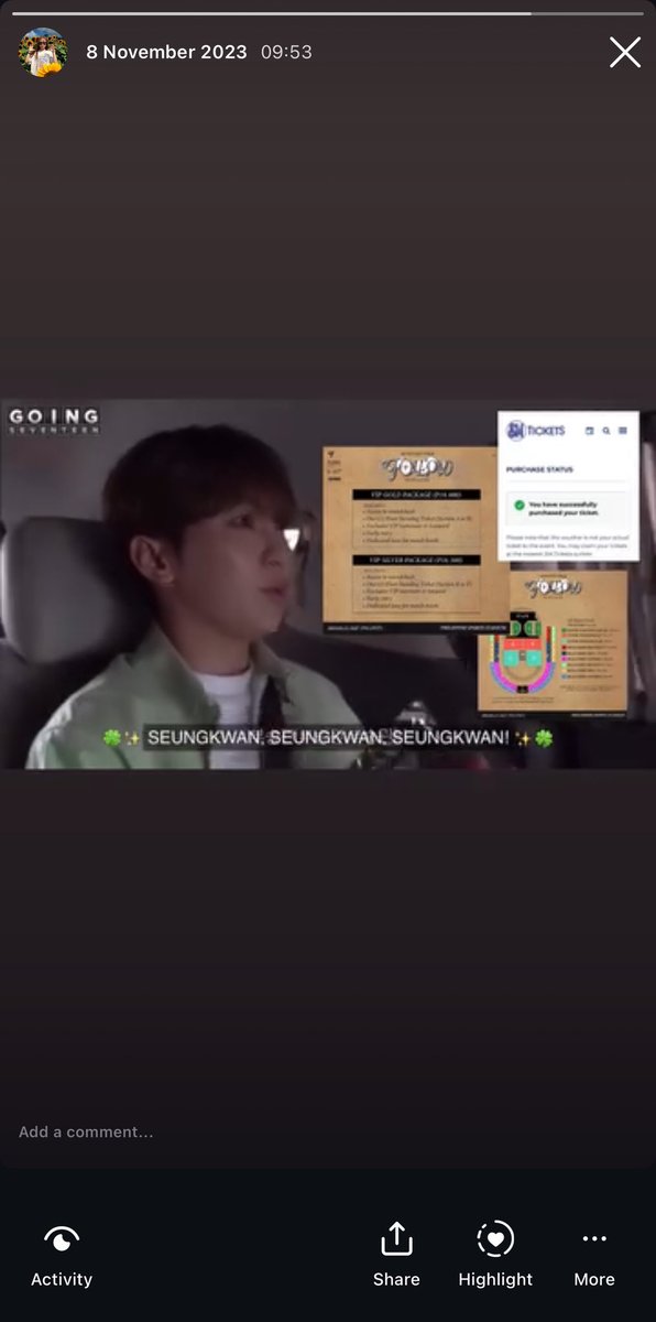 xmhlovre's tweet photo. this was the exact same video I edited then I posted before Follow to Bulacan’s membership presale— then I got vip gold b on day 1 and vip gold a on day 2 so you better use Boo’s chant, it works!

🍀🍊 Boo Seungkwan 🍊🍀
🍀🍊 Boo Seungkwan 🍊🍀
🍀🍊 Boo Seungkwan 🍊🍀 https://t.co/LRFCZUhPN1