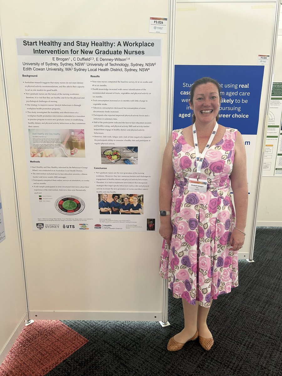Dr Elizabeth Brogan (@dr_elizabrogan) on Twitter photo Day 3 of #NETNEP24 poster presentation of my PhD study ‘Start Healthy and Stay Healthy: A Workplace Health Promotion Intervention for New Graduate Nurses’ <a href="/utsSoNM/">UTS School of Nursing & Midwifery</a> <a href="/UTS_Health/">UTS Health</a> Day 3 of #NETNEP24 poster presentation of my PhD study ‘Start Healthy and Stay Healthy: A Workplace Health Promotion Intervention for New Graduate Nurses’ <a href="/utsSoNM/">UTS School of Nursing & Midwifery</a> <a href="/UTS_Health/">UTS Health</a>