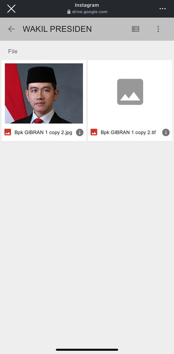 Ini seriusan nama file yang ada di link Google Drive-nya Kantor Komunikasi Kepresidenan RI kayak begini? 😂