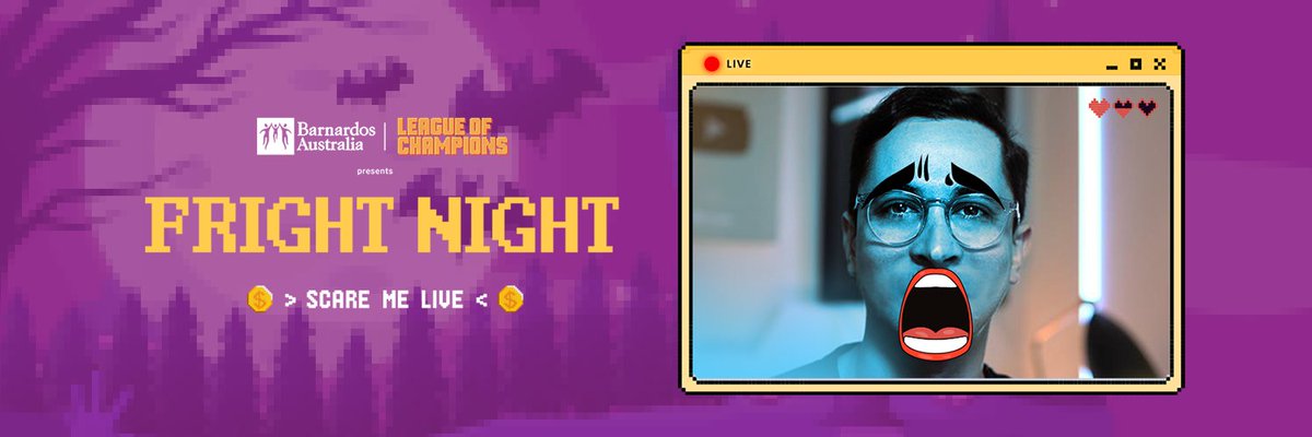 Halloween isn't the only scary thing happening tomorrow....👻👾  Are you brave enough to take on some fear and bring joy to vulnerable kids and their families?!  To find out more and see what awesome merch &amp; prizes we have available visit tiltify.com/barnardos-aust…
#streamforgood