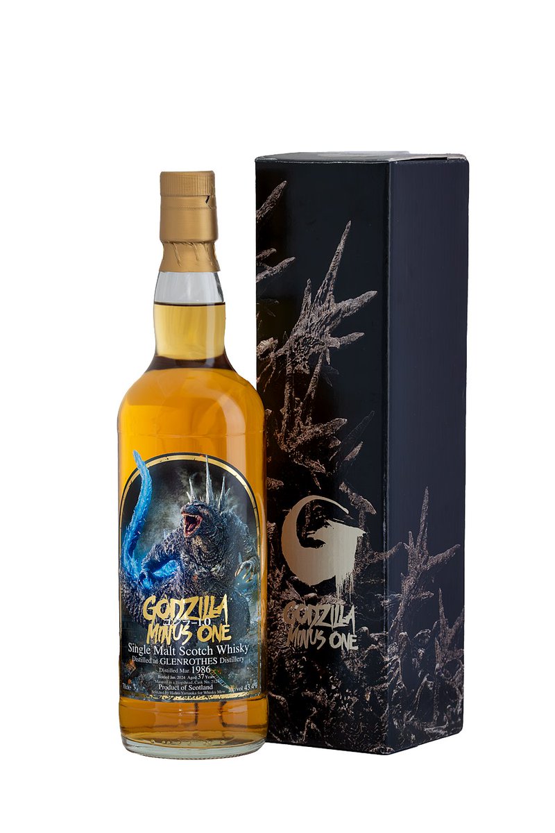 ゴジラ-1.0」ラベル グレンロセス1986 37年 43.4% 700ml ウイスキー