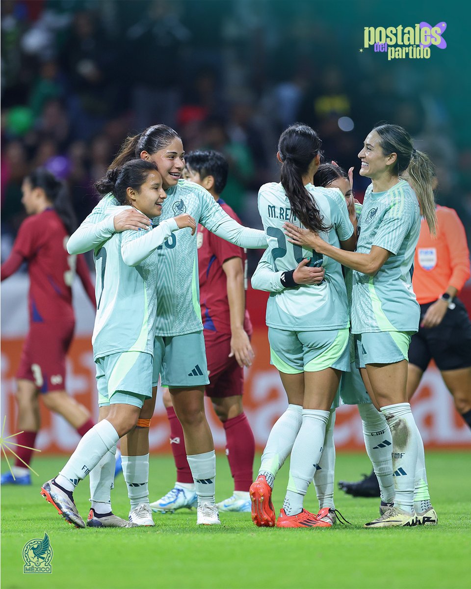 <a href="/cburky777/">Christina Burkenroad</a> <a href="/reyeszmari/">Maricarmen Reyes</a> <a href="/FtimaServn2/">Fátima Servín</a> debutó en este encuentro con la Selección Mayor.👏🏼

#ConMéxicoSiempre