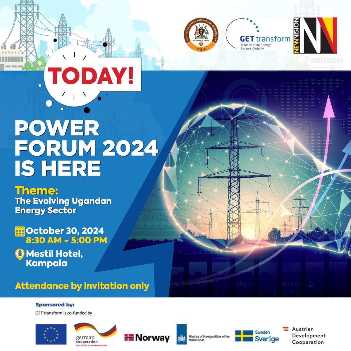 AD

Power Forum 2024 is Happening Now: Mestil Hotel, Kampala

The stage is set, the energy is high—don’t miss out

<a href="/GovUganda/">Government of Uganda</a> <a href="/ERA_Uganda/">ERA Uganda</a> <a href="/UEDCLTD/">Uganda Electricity Distribution Company Ltd</a> <a href="/uetcl/">UETCL</a> <a href="/UegclOfficial/">UEGCL</a> <a href="/MEMD_Uganda/">Ministry of Energy & Mineral Development</a>
<a href="/giz_uganda/">GIZ Uganda</a>
 
#PowerForum2024