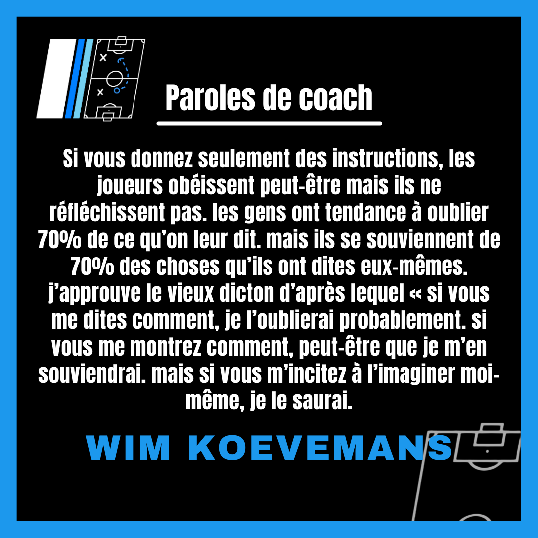 EntFootballPro's tweet photo. #Parolesdecoach
Impliquer les joueurs dans l’apprentissage, c’est leur permettre de mieux retenir et de s'approprier les enseignements. 🧠⚽ #Coaching #Football #Leadership #Formation #ParolesDeCoach #Engagement https://t.co/Kt0TuysOSY