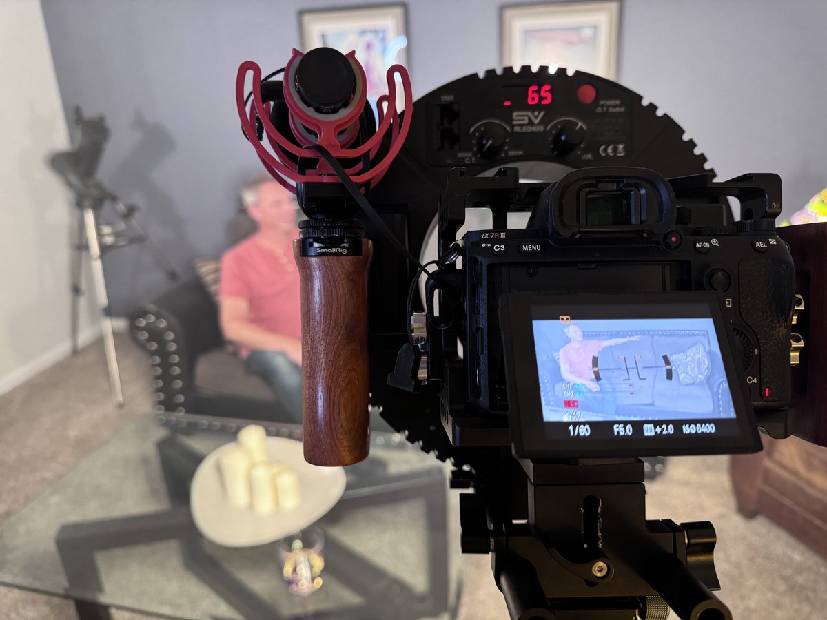 When you are the test subject for your own shot! 

Act cool and model for your own camera.  No need to bother performers ready to  perform 🎥

The shots and angles look amazing for our new short!