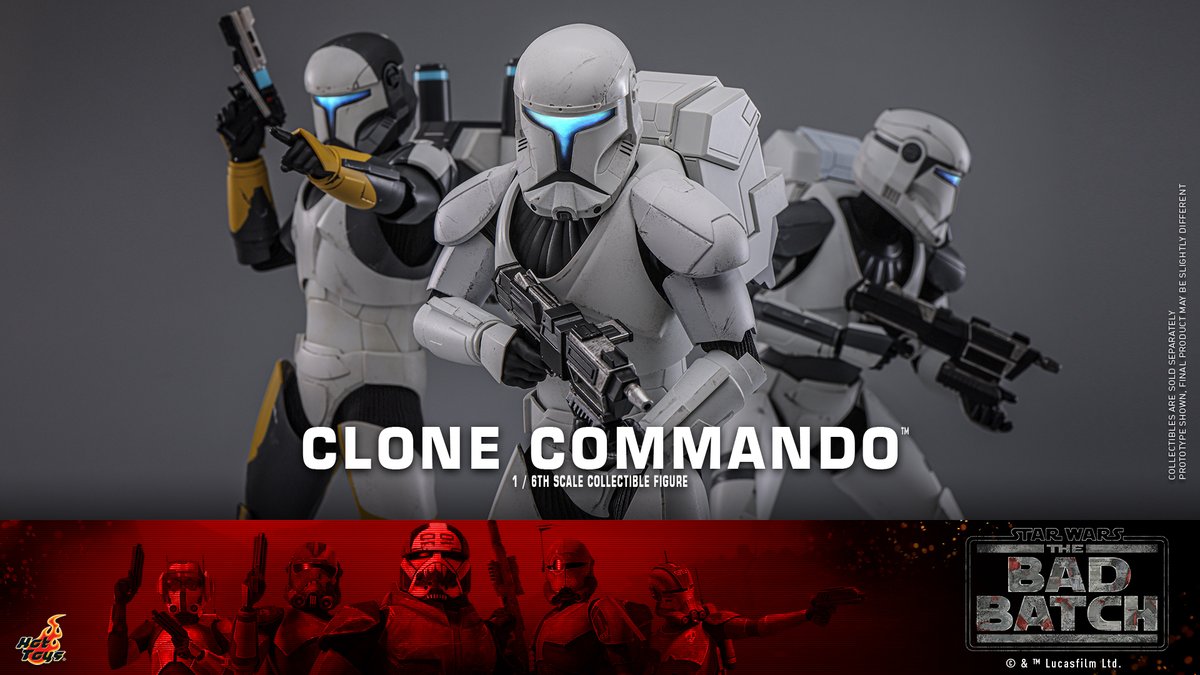 hottoysofficial's tweet photo. #HotToys Star Wars: The Bad Batch™ 1/6th scale #CloneCommando figure is available for pre-order now! https://t.co/bz3qdXi2Uv https://t.co/tWiBZNp717