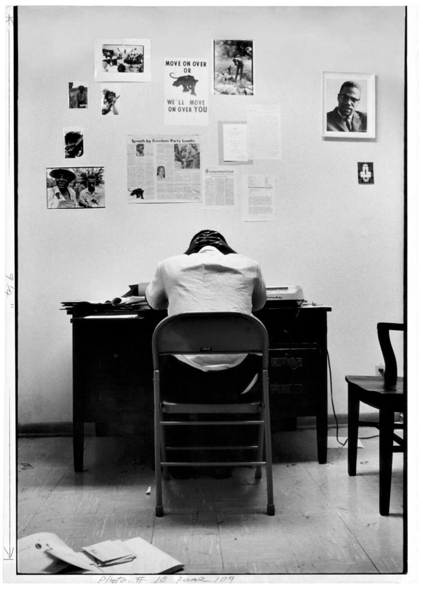 STOKELY CARMICHAEL IN SNCC OFFICE, Gordon Parks, 1967 #blackarthistory