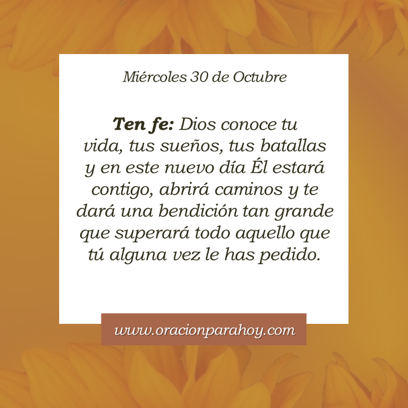 OracionParaHoy's tweet photo. Oración para hoy 30 de octubre: https://t.co/65Nwl1BvUL
