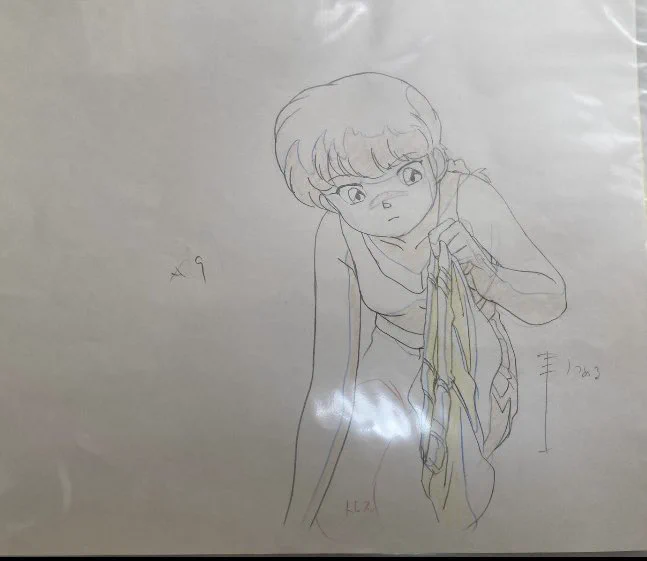 次の5話はもうPちゃん?!というわけで当時のセル原画をまた掲示\(//∇//)\ #らんまアニメ #らんま #セル画 #原画