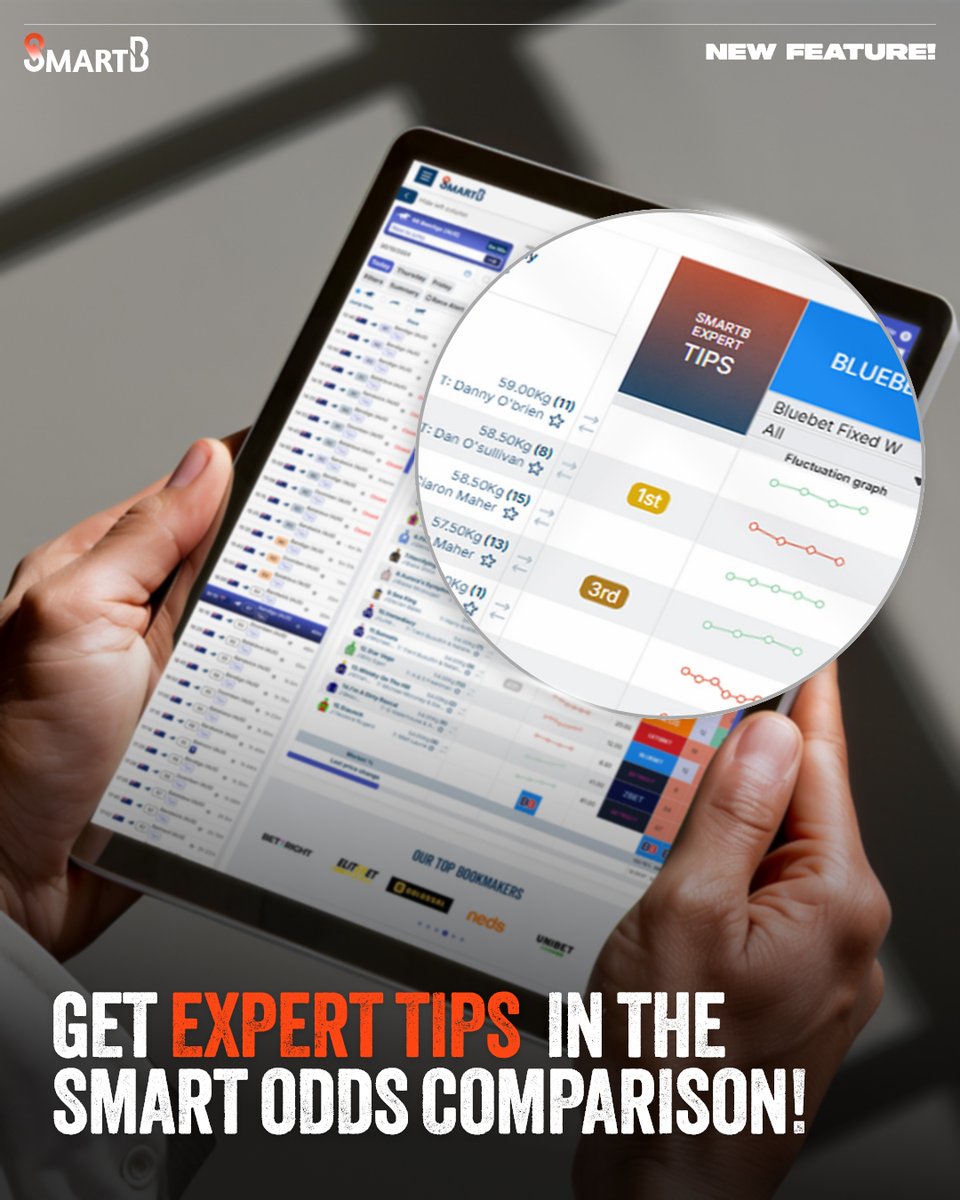 nswdailytips's tweet image. The new Smart Odds Comparison (SOC) is live. View expert tips directly in the SOC and sort by the best odds. Maxmise your profits. Sign up now and use code TWITTER24 for a 30 day free trial  - smartb.com.au/membership

#horseracingtips #freeracingtips #compareodds