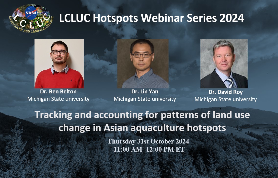 Join us Thursday for a webinar with Dr. Ben Belton, Dr. Lin Yan, and Dr. David Roy (Michigan State University) on land use changes in Asian aquaculture hotspots. Register here👇 
lp.constantcontactpages.com/ev/reg/e8fzhn9…