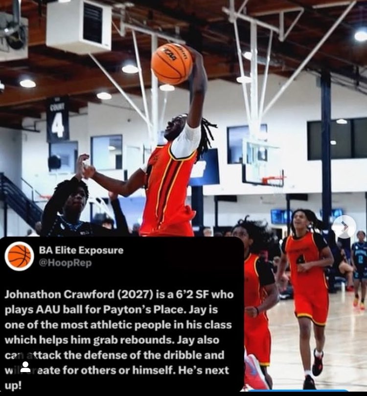 Johnathon Crawford (@jaycrawford27) on Twitter photo Thank you to <a href="/HoopRep/">BA Elite Exposure</a> for the write up of my gameplay
<a href="/simplyy_bball/">SIMPLY BASKETBALL</a>
<a href="/SystemHoops/">System Basketball</a>
<a href="/TheHoopSpill/">The Hoop Spill</a>
<a href="/HboundSports/">HB Sports</a>
<a href="/BleacherReport/">Bleacher Report</a>
@IdoBasketball Thank you to <a href="/HoopRep/">BA Elite Exposure</a> for the write up of my gameplay
<a href="/simplyy_bball/">SIMPLY BASKETBALL</a>
<a href="/SystemHoops/">System Basketball</a>
<a href="/TheHoopSpill/">The Hoop Spill</a>
<a href="/HboundSports/">HB Sports</a>
<a href="/BleacherReport/">Bleacher Report</a>
@IdoBasketball