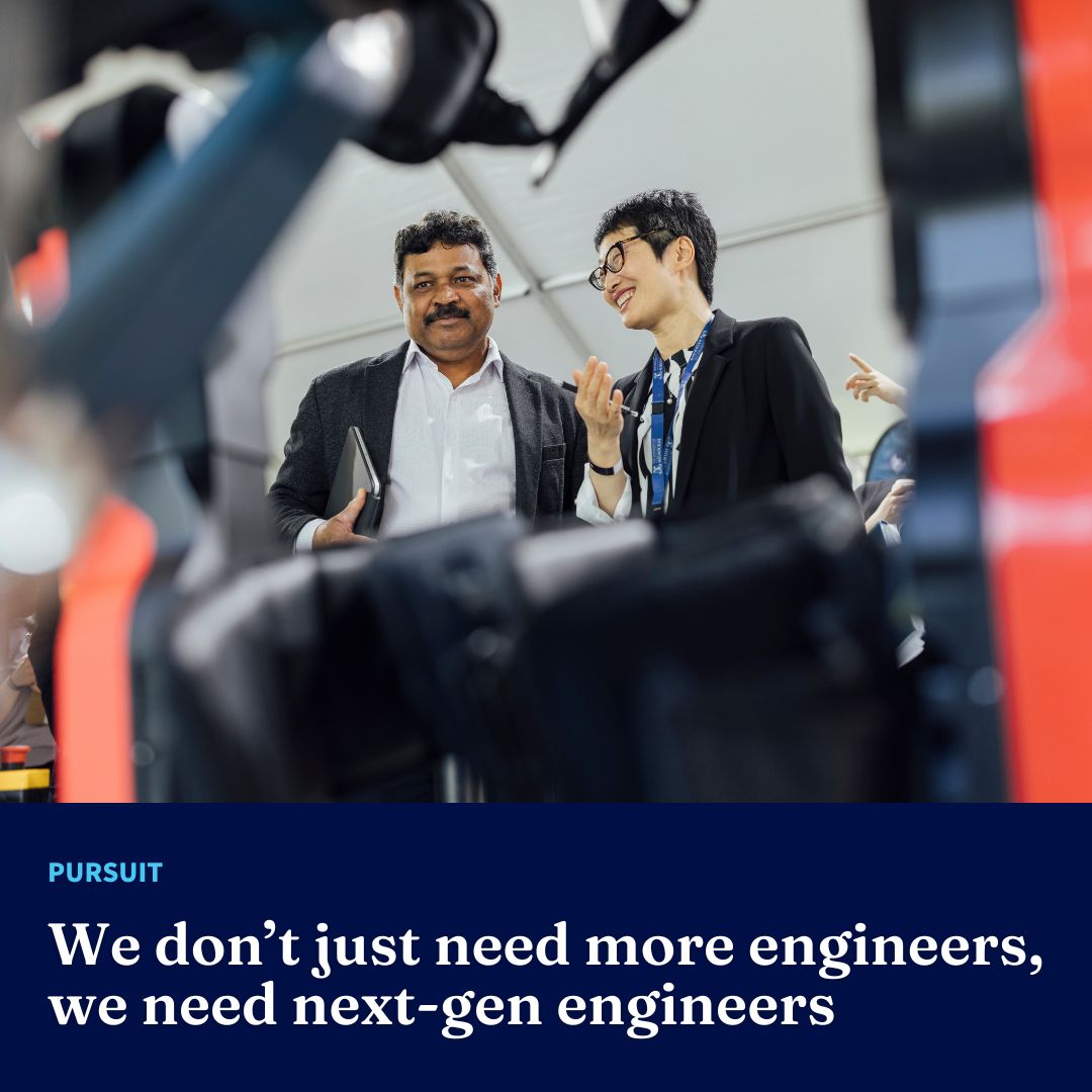Faculty of Engineering and Information Technology (@feitunimelb) on Twitter photo Australia’s demand for engineering skills is growing at three times the rate of the general workforce.
Dean Prof Thas <a href="/Nirmalathas/">Thas Nirmalathas</a> makes a case for the consideration of quality as well as quantity in training tomorrow's engineers for #UniMelbPursuit → unimelb.me/4hsyyXs Australia’s demand for engineering skills is growing at three times the rate of the general workforce.
Dean Prof Thas <a href="/Nirmalathas/">Thas Nirmalathas</a> makes a case for the consideration of quality as well as quantity in training tomorrow's engineers for #UniMelbPursuit → unimelb.me/4hsyyXs