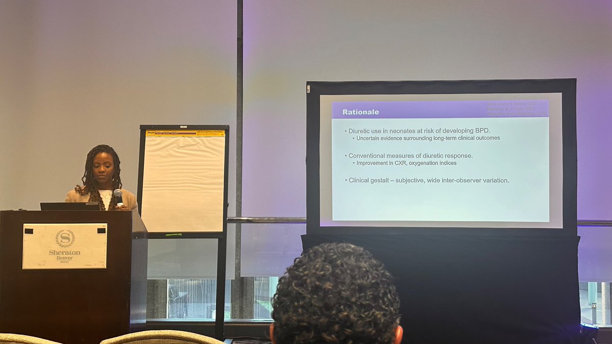 Fellow extraordinaire Ianna Blanchard presenting her work on LUS and diuretics at <a href="/NeoConsortium/">CHNC</a> 2024. <a href="/KCHKids/">Kentucky Children's</a>
