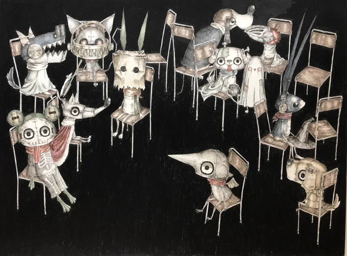 ハロウィンテーマの作品たち。 