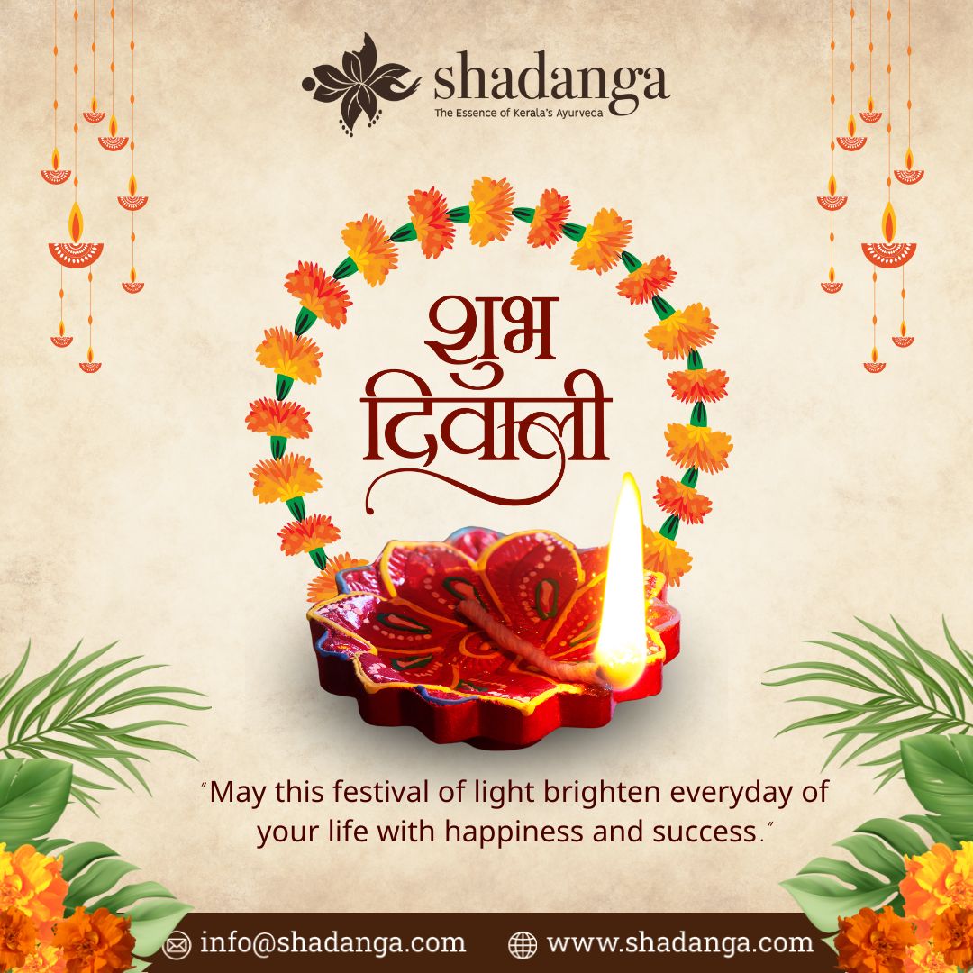 Shadanga_'s tweet photo. May this festival of lights bring you health, harmony, and holistic well-being. Embrace the healing light of Ayurveda and let it illuminate your path to wellness and balance. Wishing you a radiant Diwali filled with natural blessings!

#HappyDiwali #shadangakeralaayurveda https://t.co/VQwKcjI7TJ