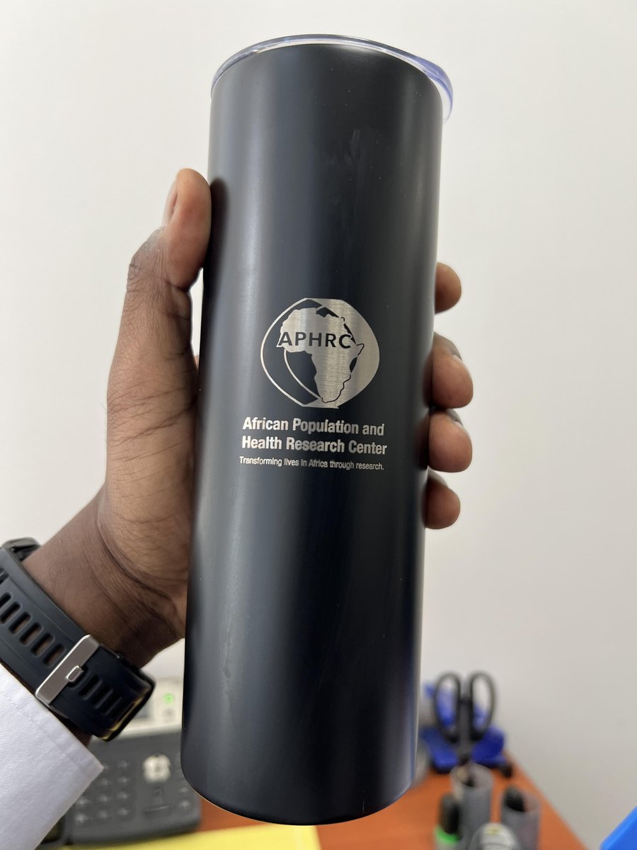 This here is the coolest water bottle I've ever owned. Great at work, wonderful while working out. It's a metaphorical reference for our work to improve health and development in Africa through research &amp; policy influence. Stay updated by following us <a href="/aphrc/">APHRC</a> #IamAPHRC #IamAfrica