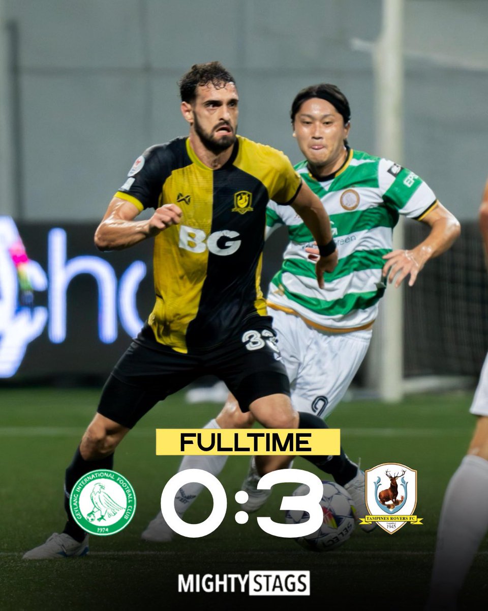 Tampines 0-3 derby victory                                       #BGTR #bgtampinesrovers #mightystags #SPL
