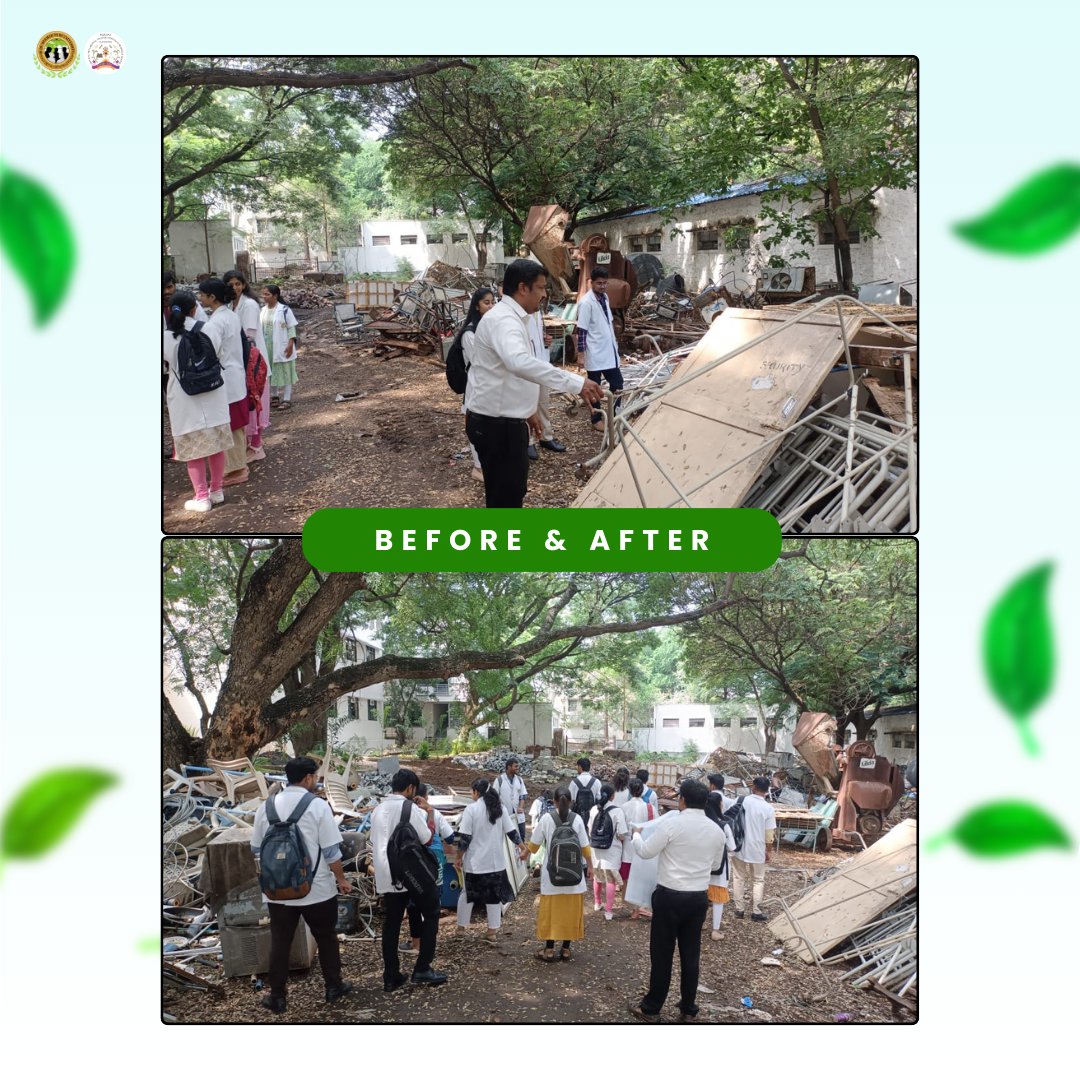 bldedu's tweet photo. 🚮 Transforming spaces, one cleanup at a time! BLDE’s Special Campaign 4.0 focuses on Swachhata and minimizing pendency. Together for a cleaner, greener future! 🌍🌱 #SwachhataHiSeva #CleanIndia #GreenCampus #BLDEInitiatives #BeforeAndAfter 
Follow us @blde.du! Like, Retweet. https://t.co/v3XF7ls7gv