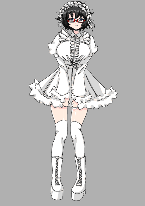 この前駅前にいた白ゴスさん
厚底でチャリこげるのすごいね 