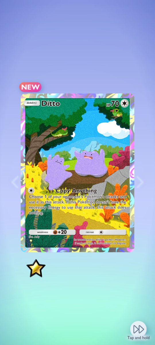 RoryNessus's tweet photo. Got the super cute Ditto card tho!!! https://t.co/UqRMhyeshS
