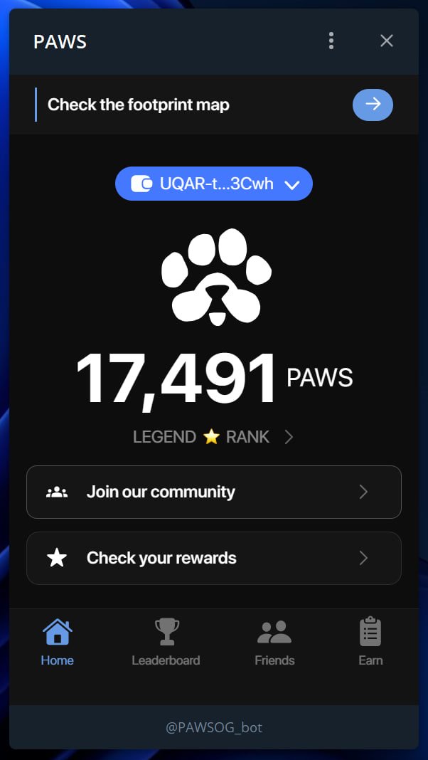 AprilB98249's tweet photo. $PAWS, like the previous dogs, can be claimed directly using the TG number. The quantity received is also subject to almost the same conditions as dogs. It is based on the age of your Telegram account, past activities in DOGS, NOT, HMSTR and Telegram. 
https://t.co/DxXelaD1Pq https://t.co/kHwICxhVIJ