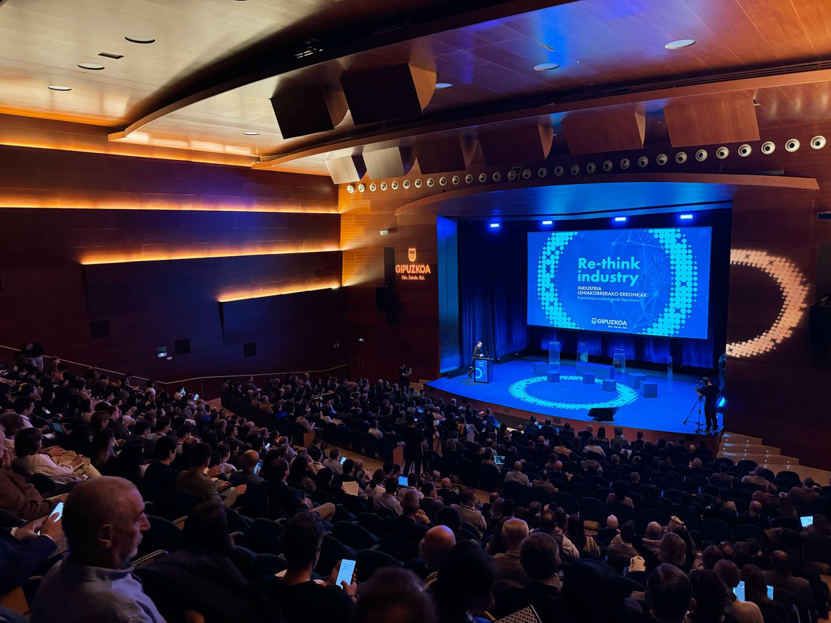 Estamos en la jornada Re-think Industry que ha promovida la Diputación Foral de Gipuzkoa para abordar los desafíos de las empresas del Territorio