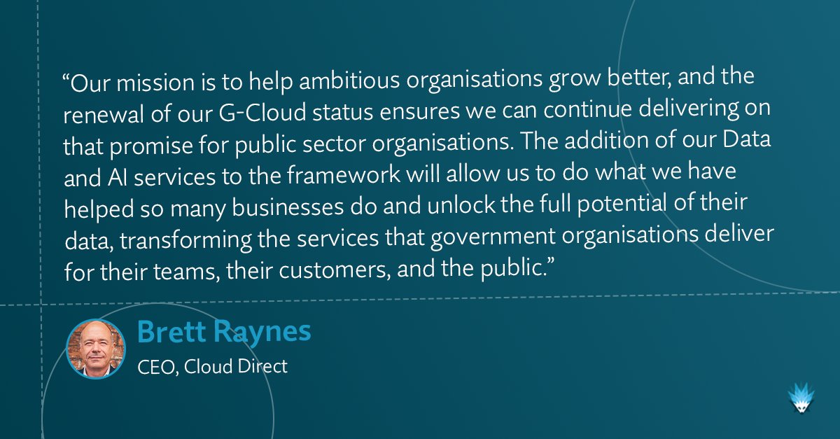 Cloud Direct 🦔 (@clouddirect) on Twitter photo We're delighted to have had our G-Cloud 14 status approved by <a href="/gov_procurement/">CrownCommercialServ</a>! 🎉
11 of our products and services will be included on the government's updated framework across the Cloud Hosting and Cloud Support lots.
Here's what you need to know ➡️ bit.ly/3YF2bxs We're delighted to have had our G-Cloud 14 status approved by <a href="/gov_procurement/">CrownCommercialServ</a>! 🎉
11 of our products and services will be included on the government's updated framework across the Cloud Hosting and Cloud Support lots.
Here's what you need to know ➡️ bit.ly/3YF2bxs