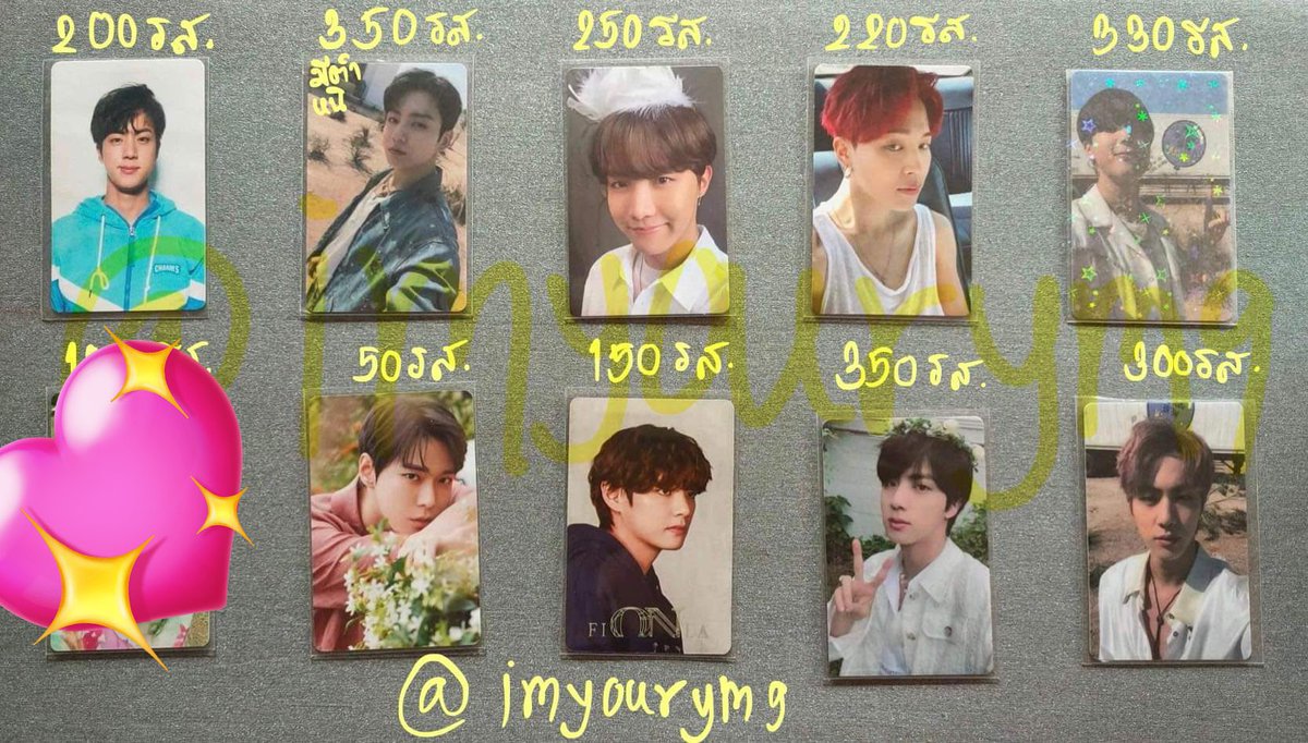 imyourym9's tweet photo. ✨🌷พร้อมส่ง
ราคาตามรูปเลยค่าา ขอดูพต.dmได้นะคะ✨  💖ราคาคุยกันอีกทีได้ค่ะ
#ตลาดนัดบังทัน #ตลาดนัดรถไฟบังทัน #ปล่อยของสะสมบังทัน #การ์ดบังทัน #การ์ดนัมจุน #การ์ดจิน #การ์ดเจโฮป #การ์ดจีมิน #การ์ดแทฮยอง #การ์ดจองกุก #ตลาดนัดnct #การ์ดจองกุก #การ์ดจิน #การ์ดจีมิน #การ์ดเจโฮป https://t.co/WEKcwd7ZaH