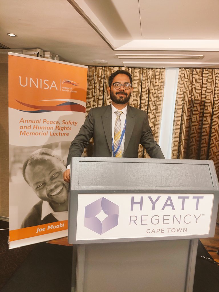 RohitK_IR's tweet photo. Elated to present my research on conflict (resoln) in #Panchatantra at 4th #unisaIKSP conf in #CapeTown. Grateful for inspiring, insightful discussions on indigenous knowledge, practices &amp; #decolonizing knowledge-making.

Must say, convo re #decoloniality is stronger in Africa. https://t.co/7pvNvUSHTU