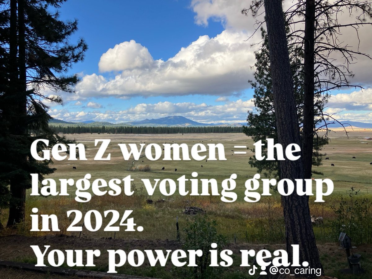 Did you know that Gen Z women are the largest voting group in 2024? The math is clear: Your power is real.
#kamalaharris #election2024