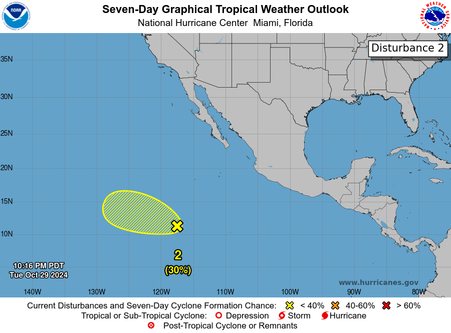 LimWeather's tweet photo. D169 EPAC #HurricaneSeason2024 2am EDT New AOI has a 20% chance in 2 days,30% in 7 days to become a TC well away from #Mexico and should head OTS and hence no threat to land
next name:#Lane
next invest:#Invest92E
#Wxtwitter #Wxx #tropicswx #Hurricaneseason #EP92 #92E https://t.co/jTZDY2OROj